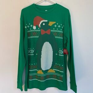 Winter Penguin Thermal Shirt Large